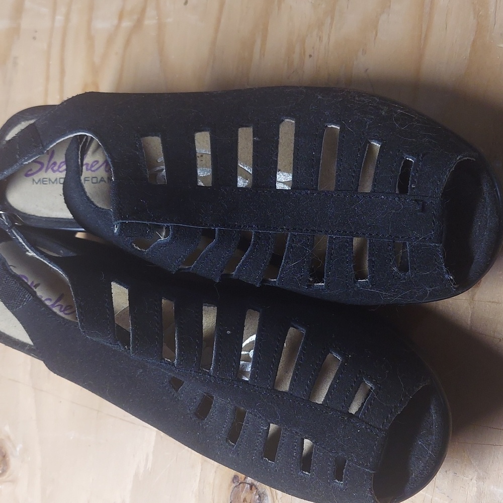 Pair of black shoes